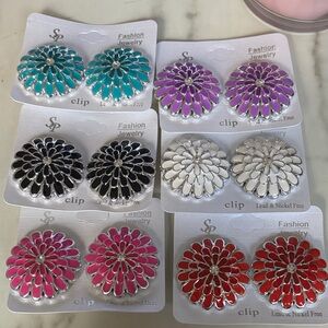 Buyers choice - Floral Clip-On Earrings